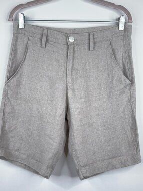 VKTRBLAK Linen Shorts Beige Natural Neutral Los Angeles Size 30